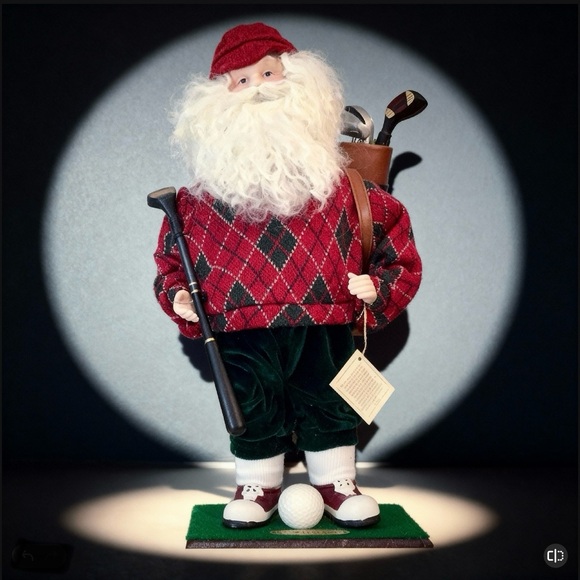 Vintage Dept 56 Limited Edition 2004 Old World Collection Santa Golfer - Picture 2 of 12